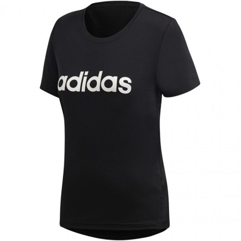 Adidas Design 2 Move Logo Î“Ï…Î½Î±Î¹ÎºÎµÎ¯Î¿ Î‘Î¸Î»Î·Ï„Î¹ÎºÏŒ T-shirt Fast Drying ÎœÎ±ÏÏÎ¿ DS8724